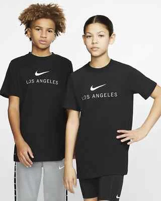 Camiseta negra talla mediana Nike Big Kids Dri-FIT Los Angeles CW2347-010 NUEVA CON ETIQUETAS Foto 1 de 4