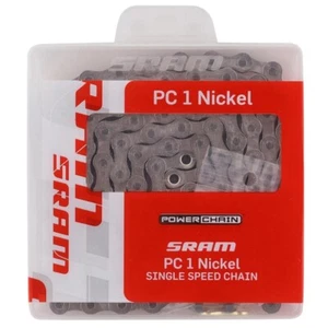 Catena bicicletta Sram PC1 monovelocità nichel 114 maglie - Foto 1 di 3