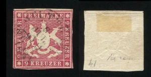 Württemberg 14 a geprueft "HEINRICH BPP" gestempelt #E908 - Picture 1 of 1