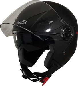 UNIK CASCO JET DOPPIA VISIERA,NERO OPACO, M - Foto 1 di 1