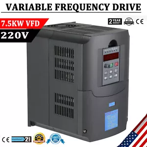7.5KW VFD 10HP 220V Single To 3 Phase Variable Frequency Drive Inverter CNC VSD - Picture 1 of 12