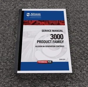 Allison Transmisión 3000RDS 3000TRV 4ª Generación Manual de Reparación de Servicio de Tienda - Imagen 1 de 1
