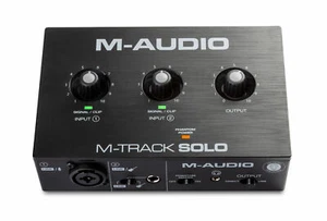 M-Audio M-Track Solo 2-Kanal USB Audio Interface Recording Mac PC Softwarepaket - Bild 1 von 6