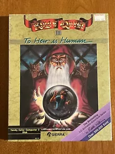 Sealed King's Quest III: To Heir is Human Big Box PC Game (Sierra, 1987) UNC - Picture 1 of 4