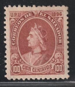 Salvador, El   1897   Sc # 107(100c)   Wmk.117    MLH   OG   (56585)