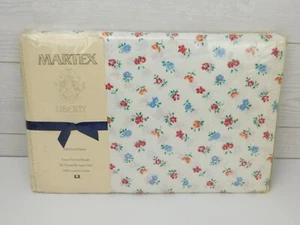 De colección NUEVA Sábana Ajustable Completa Martex Liberty of London "MAYFAIR" Blanca Floral - Imagen 1 de 4