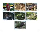 Dominica 2020 - Tiere Schlange Vogel Frosch - 7er Set Briefmarken - Scott 2814-20 - postfrisch