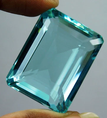 Аквамарин 81,30 карата Мадагаскар океан зеленый изумруд огранка россыпью драгоценный камень в подарок - Изображение 1 из 4