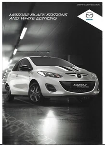Mazda 2 Black Editions & White Editions 2014-15 UK Market Single Sheet Brochure - Picture 1 of 1