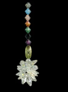Crystal Suncatcher using Swarovski crystal 12cm qlty guarantee Crystal JCE15 16 - Picture 1 of 11