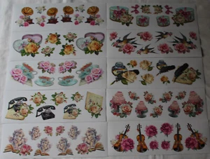 10 Bogen Transparent-Sticker "Vintage-Rosengrüße", Jittenmeier - Bild 1 von 1