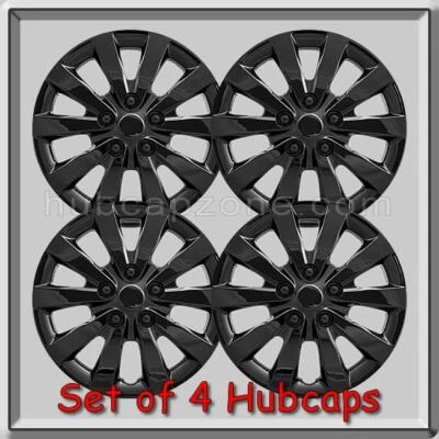 Tapacubos Nissan Leaf negros de 16" para tapacubos 2016-2017, cubiertas de rueda de hoja Foto 1 de 2