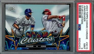 2023 Topps Cosmic Chrome #SC13 Corey Seager/Josh Jung Star Clusters PSA 9 - Picture 1 of 2