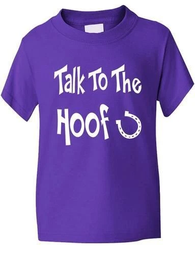 SG GILDAN FRUIT Talk To The Hoof Kids Horse Riding T Shirt Equestrian Pony Sizes 1 - 13 Years