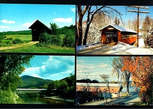 I57 (4) Covered Bridges Winter time Chiselville, Ols Scott, Windsor & Plainville - Picture 1 of 2