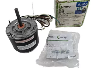 Century 9722 Multi-HP Condenser Fan Motor 1/8 1/10 1/12HP 1075RPM 208-230Vac .9A - Picture 1 of 6