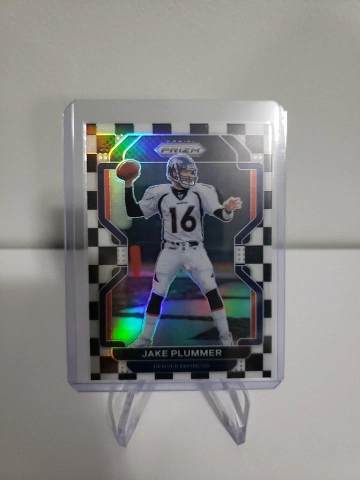 2021 Panini Prizm Black and White Checkerboard Jake Plummer #207 Denver Broncos - Image 1 of 2