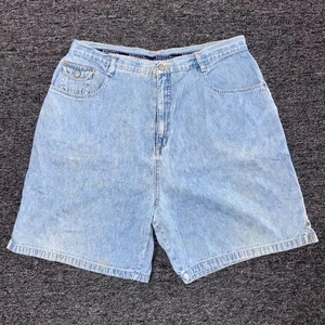 Vintage 90s Regatta High Waisted Mom Denim Shorts Womens - Size 16 Blue - Picture 1 of 7