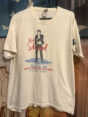Vtg 1998 Rod Stewart T-Shirt Mens XL All For The Sea Southampton College Long Is - Image 1 of 4