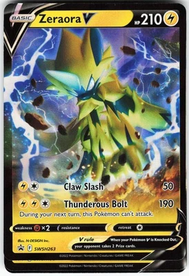 Zeraora V - SWSH263 Pokemon SWSH: Sword & Shield Promo Cards Holo Promo NM - Image 1 of 2