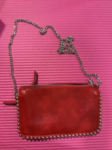 Zara Boho Red Shoulder Bag - Picture 1 of 6