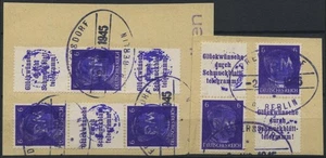 FREDERSDORF S 286-89 BrfStk, 1945, Hitler A14.3. + 6, A14.3 + 6 + A14. - Bild 1 von 1