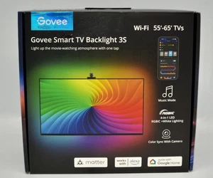 Govee Smart TV Backlight 3S w/ Color Changing LED & Camera Sync H6098 SEALED - Picture 1 of 2