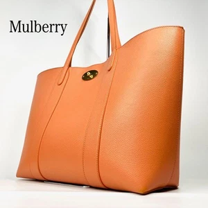 echt Mulberry Bayswater Beuteltasche orange Ledertasche Drehverschluss Schulter Handtasche - Bild 1 von 16