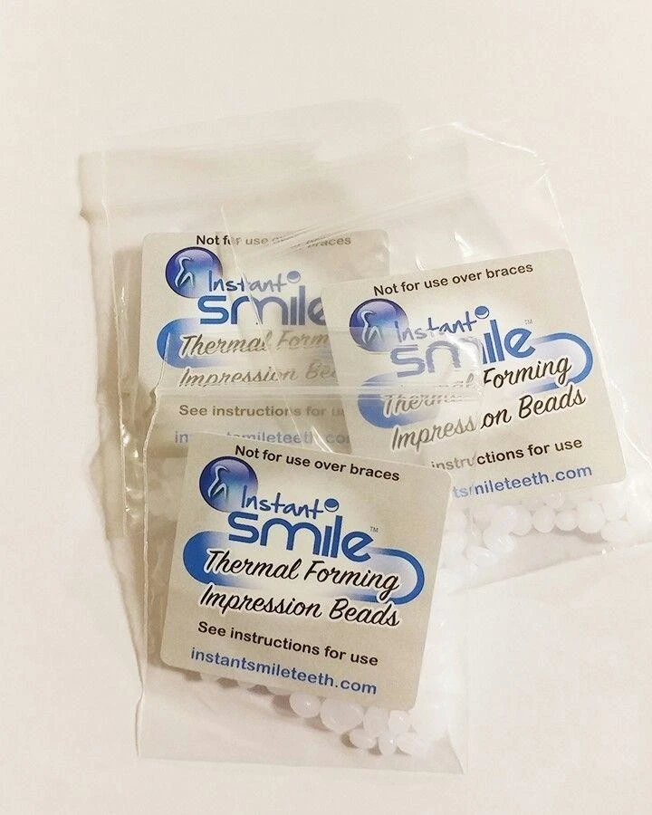 Instant Smile Teeth 10 pack THERMAL FITTING BEADS Cosmetic Dental Makeover - Image 1 of 1