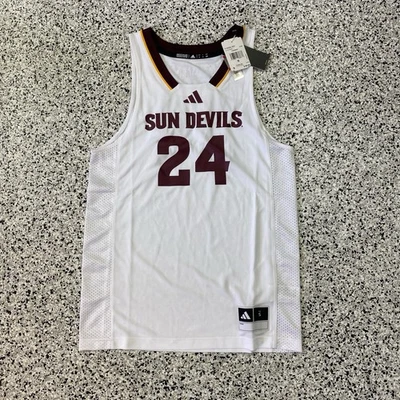 Camiseta deportiva de baloncesto Arizona State Sun Devils NCAA Adidas Swingman #24 para hombre S nueva con etiquetas Foto 1 de 4