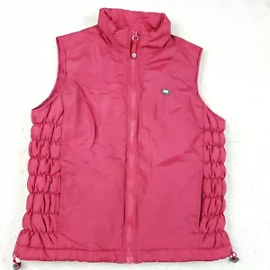 Union Bay Girl Junior Vest Size S Small Red Full Zip - Picture 1 of 10