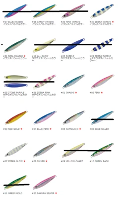 Plantilla de metal Major Craft jigpara corta 60 g JPS 60 de elegantes pescadores Japón Foto 1 de 4