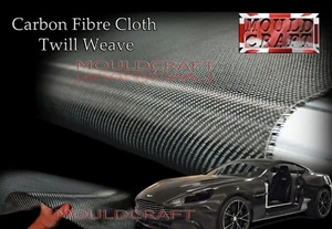 Carbon fibre cloth Twill Weave Carbon Fibre Cloth - 200 gsm - 1000mm x 250mm - Picture 1 of 1