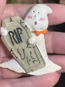 Spilla Spilla Halloween Ghost RIP finitura scintillante - Foto 1 di 3
