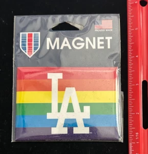 NEW Los Angeles Dodgers LGBTQ "Pride Night" 2.5 x 3.5-inch Magnet - MLB Licensed - Picture 1 of 1