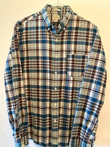 Camicia uomo J Crew con bottoni slim fit a quadri grande - Foto 1 di 3