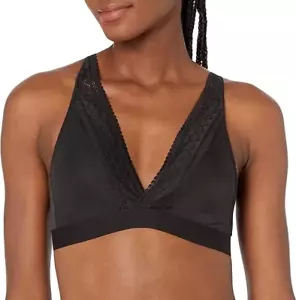Bali Women's Comfort Revolution Deep V Wirefree Bralette with Lace Df6596, XL - Picture 1 of 1