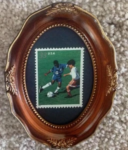 FRAMED YOUTH SOCCER UNUSED 2000 U.S. POSTAGE STAMP FOR YOUTH SPORTS - Picture 1 of 2