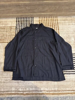 Engineered Garments Dayton Shirt Navy Tropical Wool Sz L - Image 1 of 4