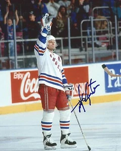 Mike Gartner Signed 8x10 Photo New York Rangers Autographed COA - Picture 1 of 1