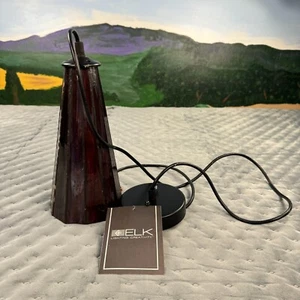 Elk Lighting Contemporary Tiffany Chandelier Red Stained Glass Pendant Light NEW - Picture 1 of 11