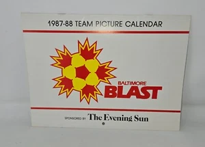 Vintage Baltimore Blast 1987-1988 Wall Calendar Team Pictures Unused MISL Soccer - Picture 1 of 11