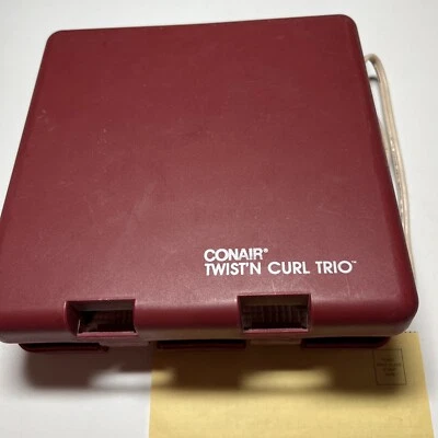 Juego de cepillos para rizar Conair CB500C Twist n Curl Trio, vintage años 80. Prueba/funciona Foto 1 de 4