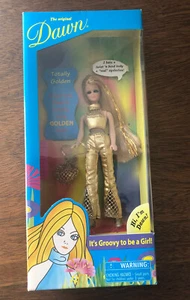  NRFB schöne 2003 Totally Golden Dawn Puppe Schachbrett Spielzeug  - Bild 1 von 6