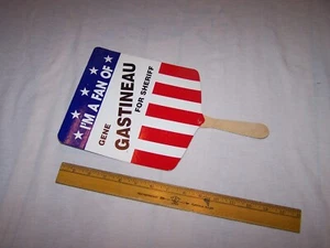 Soy un fan de Gene Gastineau para Sheriff Ventilador de mano - Imagen 1 de 2