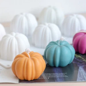 1PC 3D Mini Pumpkin Shape Candle Silicone Mold For Resin Soap Handcraft Mold - Picture 1 of 8