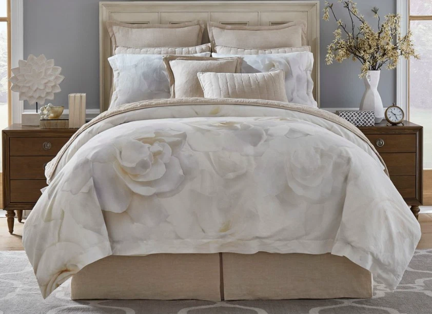 Mini juego de funda nórdica Southern Living Avalon de lino floral completo/queen 9003 Foto 1 de 3