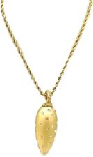 Swarovski Crystal Women Gold Tone 32” Chunky Necklace with Pendant New