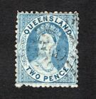 Australien 1868 Briefmarke SG#61GB Queensland gebraucht Lebenslauf=5$