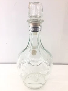 Vintage Glass Jack Daniels Bottle Decanter 1.75 Liter Etched Glass w/ tag. - Picture 1 of 5